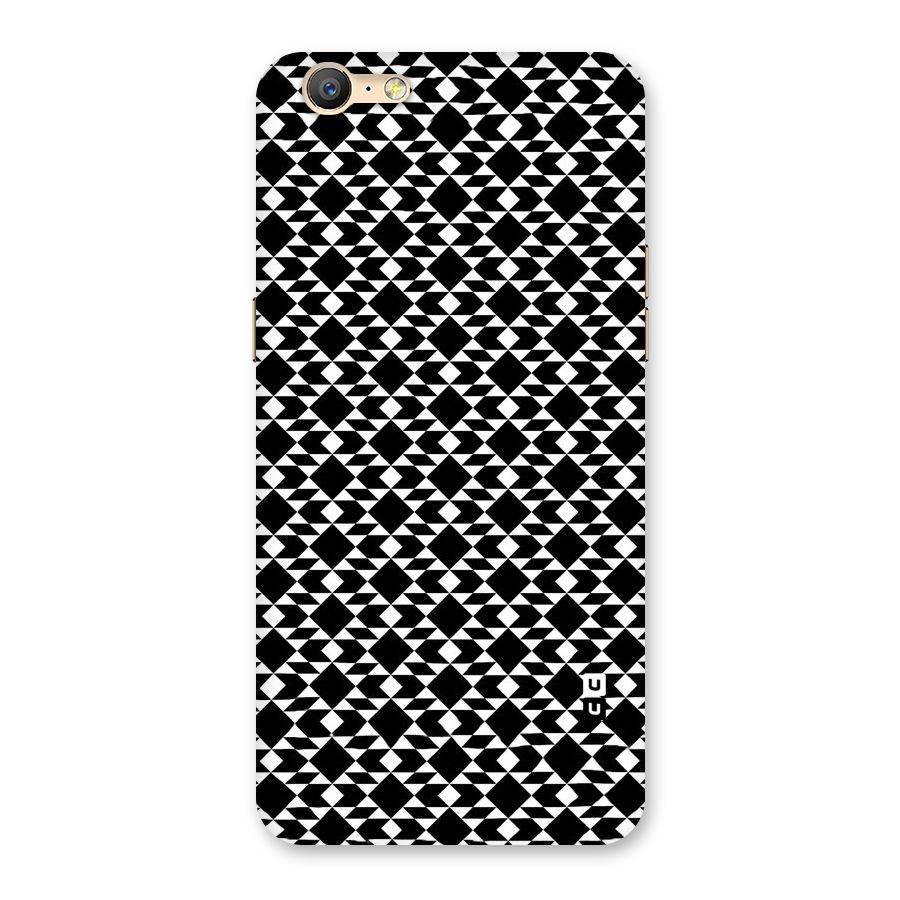 Black White Diamond Abstract Back Case for Oppo A57