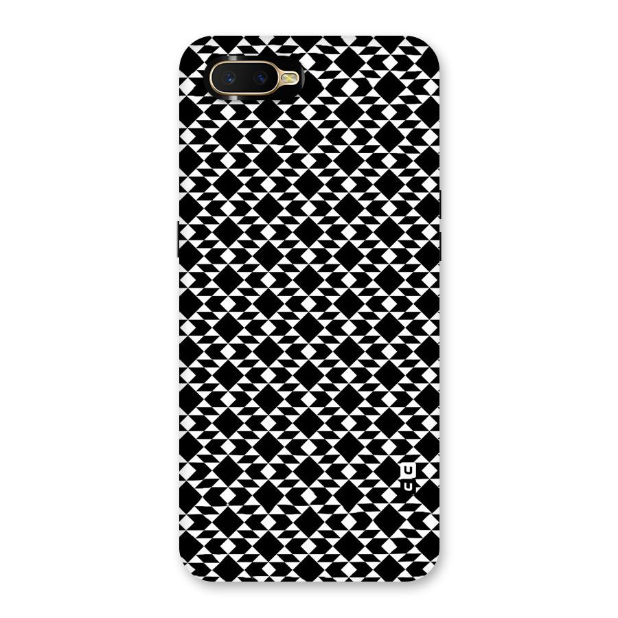 Black White Diamond Abstract Back Case for Oppo K1