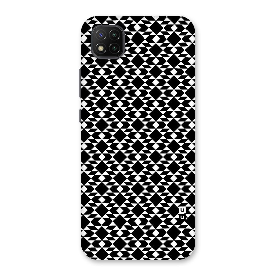 Black White Diamond Abstract Back Case for Poco C3