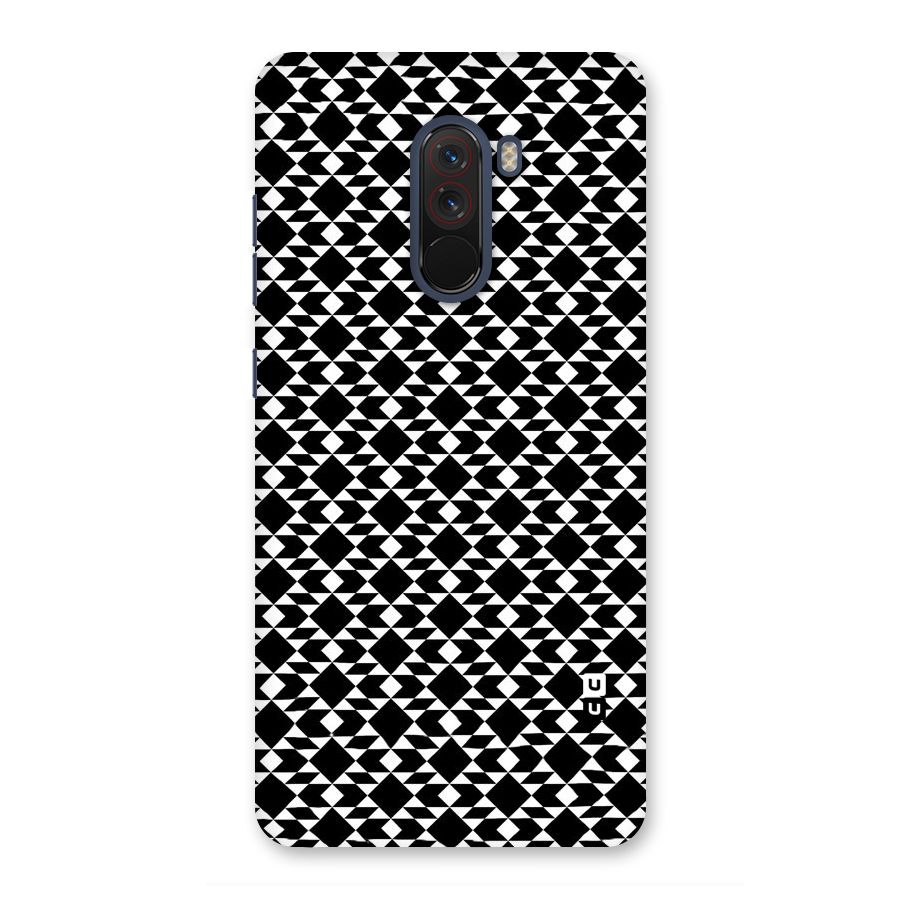 Black White Diamond Abstract Back Case for Poco F1