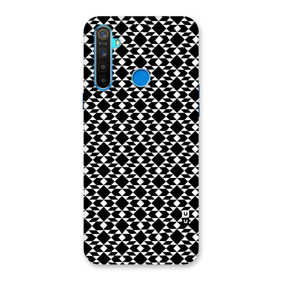 Black White Diamond Abstract Back Case for Realme 5s