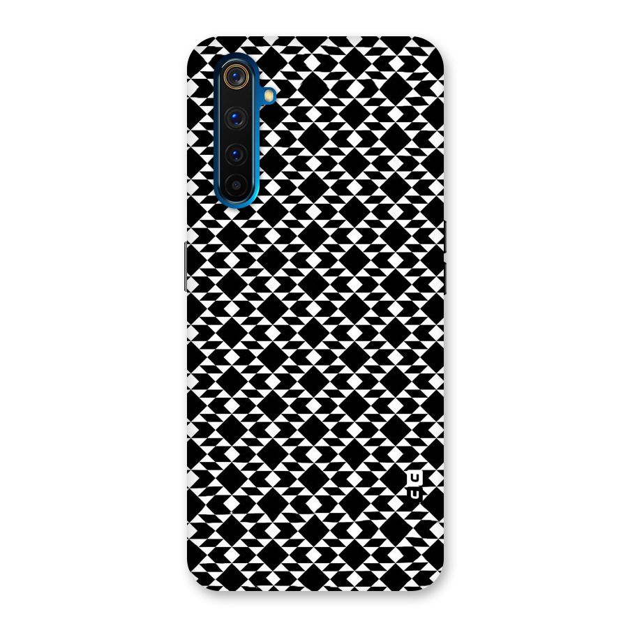 Black White Diamond Abstract Back Case for Realme 6 Pro