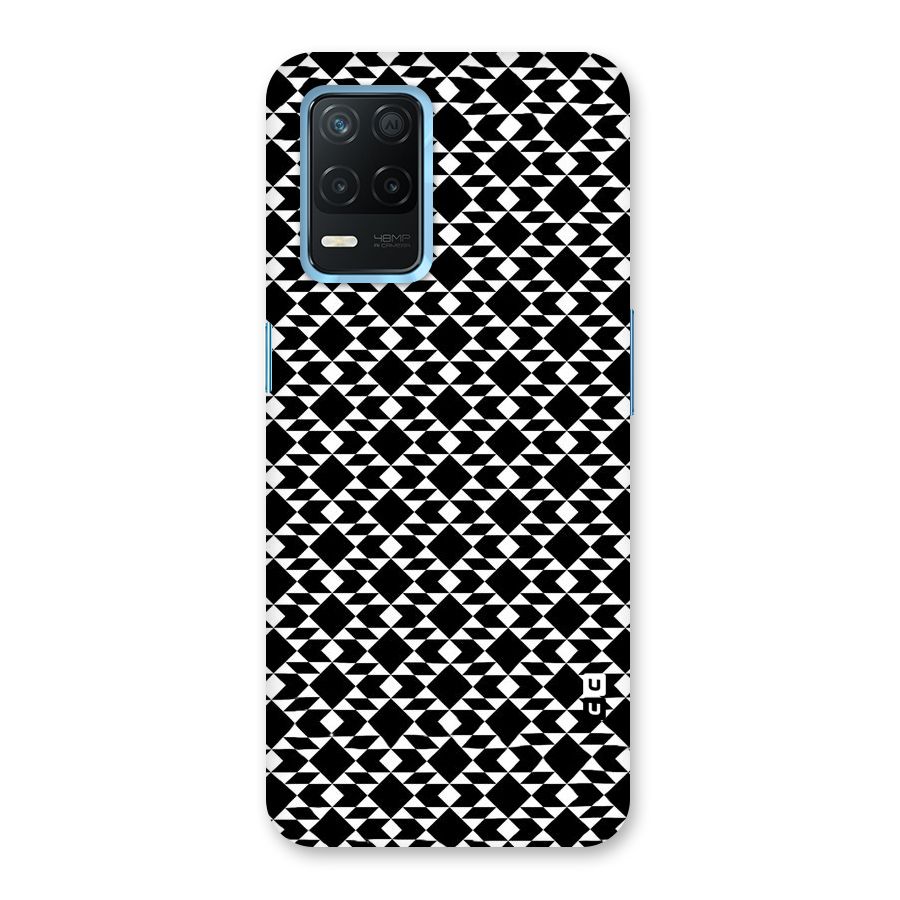 Black White Diamond Abstract Back Case for Realme 8s 5G