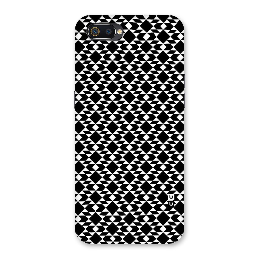 Black White Diamond Abstract Back Case for Realme C2