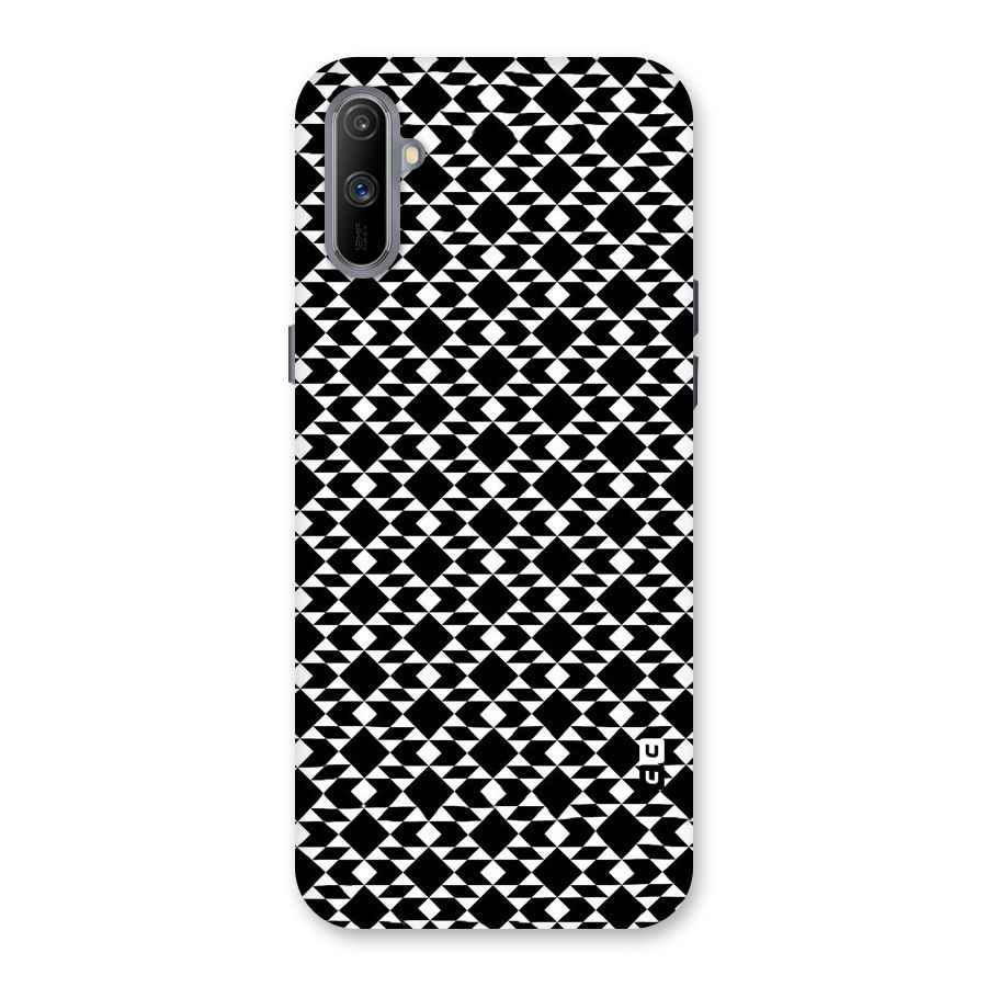 Black White Diamond Abstract Back Case for Realme C3
