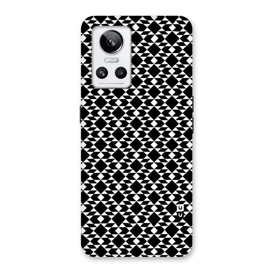 Black White Diamond Abstract Back Case for Realme GT Neo 3