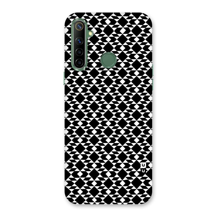 Black White Diamond Abstract Back Case for Realme Narzo 10