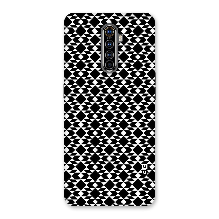Black White Diamond Abstract Back Case for Realme X2 Pro