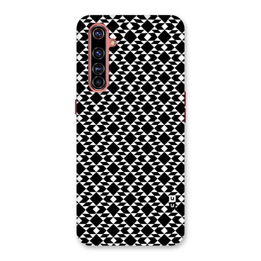 Black White Diamond Abstract Back Case for Realme X50 Pro