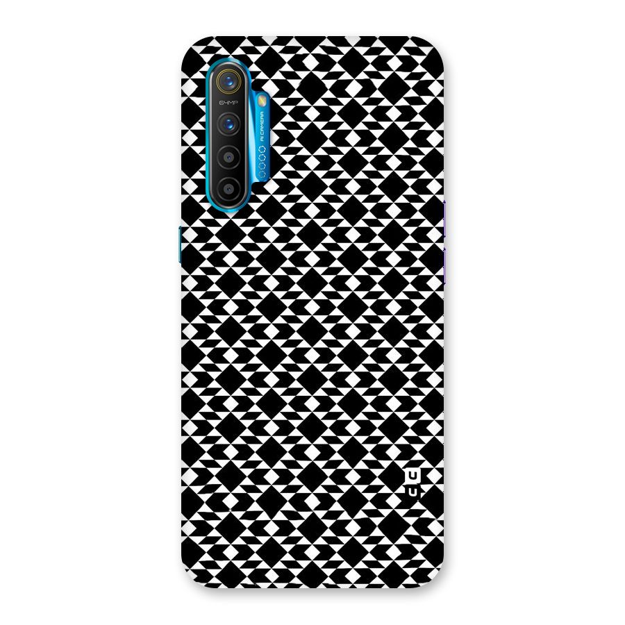 Black White Diamond Abstract Back Case for Realme XT