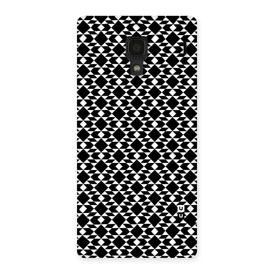 Black White Diamond Abstract Back Case for Redmi 1S