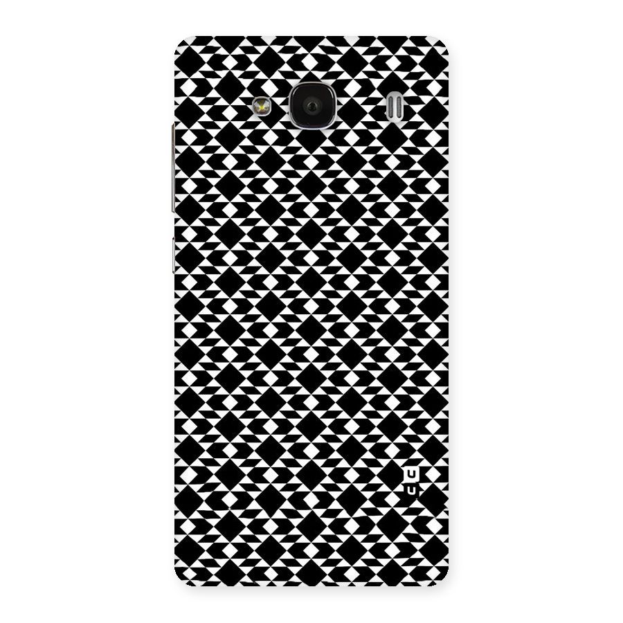 Black White Diamond Abstract Back Case for Redmi 2s