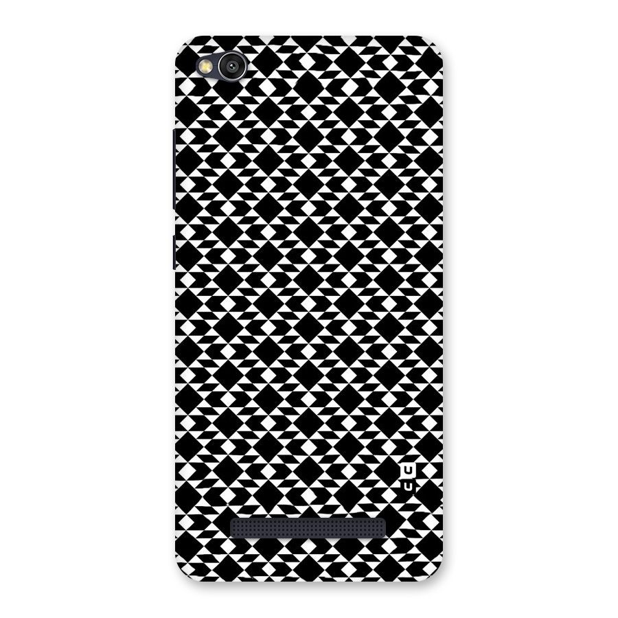 Black White Diamond Abstract Back Case for Redmi 4A