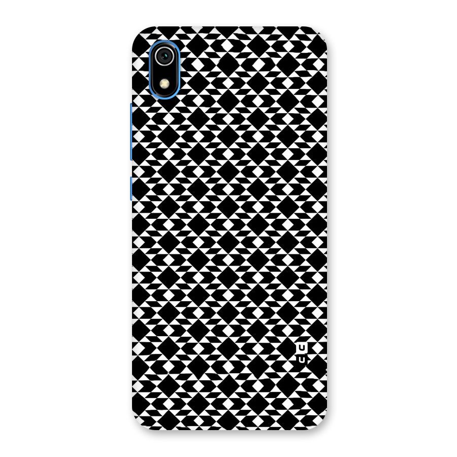 Black White Diamond Abstract Back Case for Redmi 7A