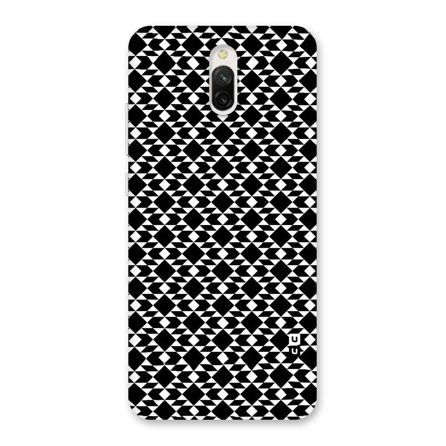 Black White Diamond Abstract Back Case for Redmi 8A Dual