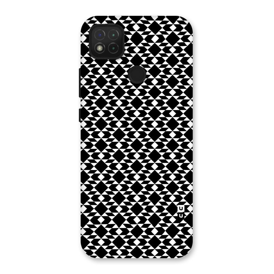 Black White Diamond Abstract Back Case for Redmi 9