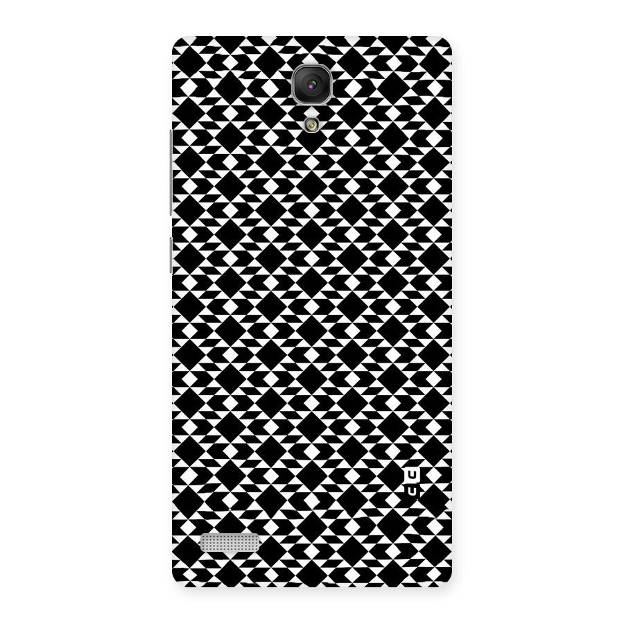 Black White Diamond Abstract Back Case for Redmi Note