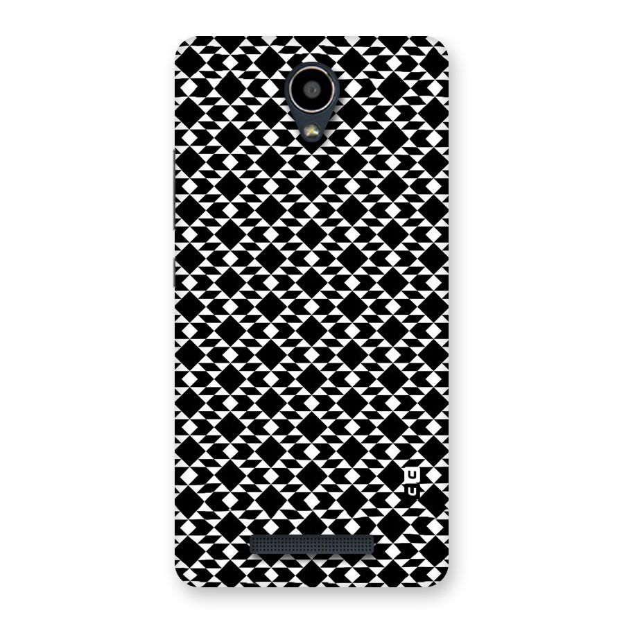 Black White Diamond Abstract Back Case for Redmi Note 2