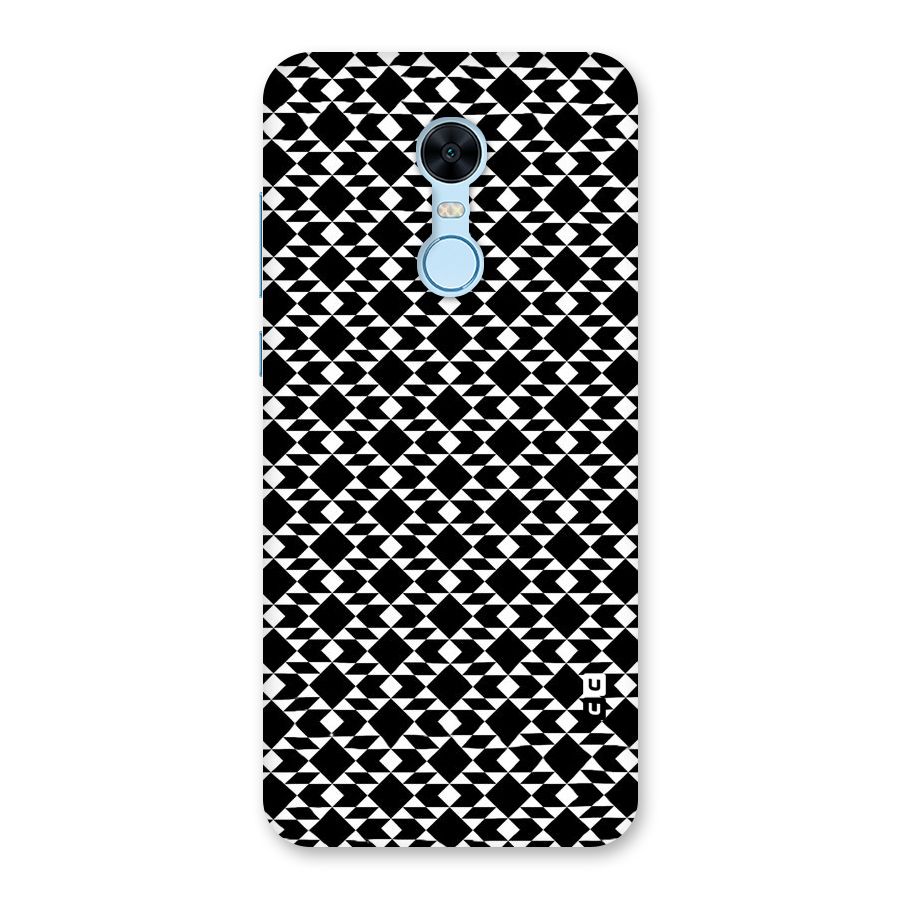 Black White Diamond Abstract Back Case for Redmi Note 5