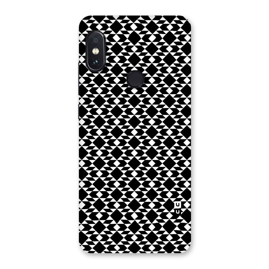 Black White Diamond Abstract Back Case for Redmi Note 5 Pro