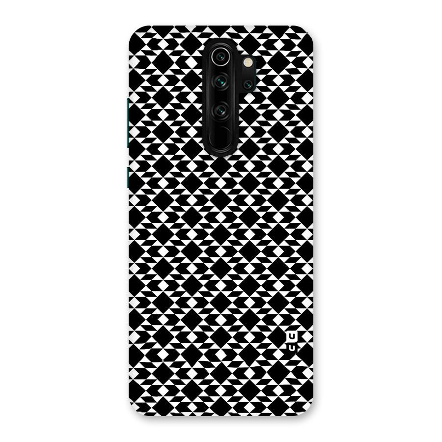 Black White Diamond Abstract Back Case for Redmi Note 8 Pro