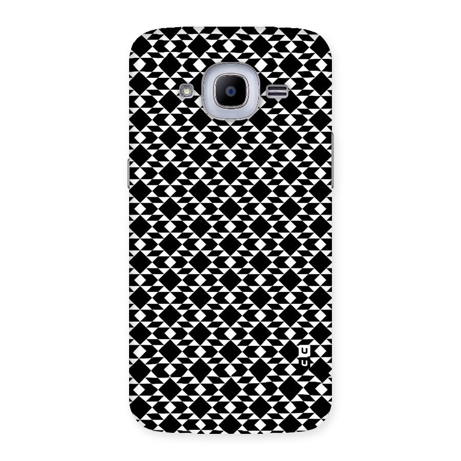 Black White Diamond Abstract Back Case for Samsung Galaxy J2 2016