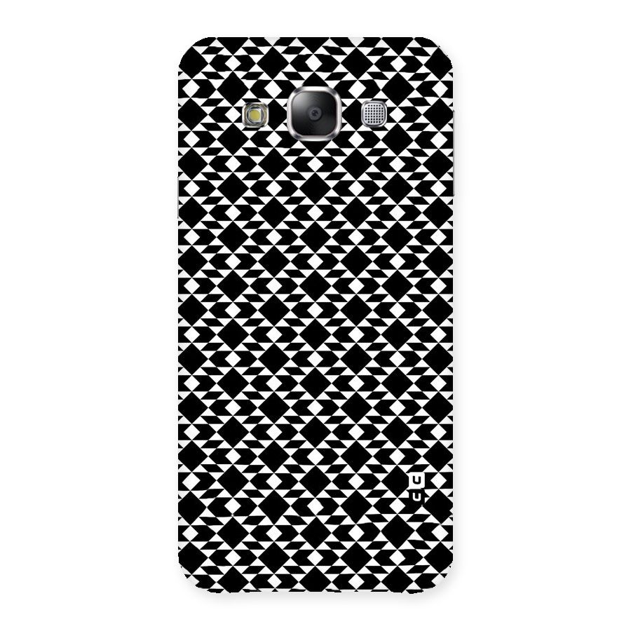 Black White Diamond Abstract Back Case for Samsung Galaxy E5
