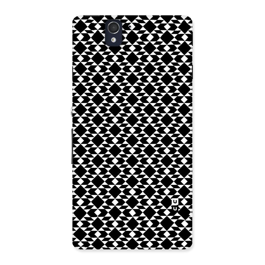 Black White Diamond Abstract Back Case for Sony Xperia Z