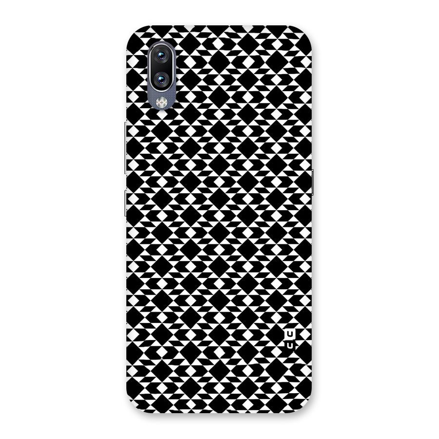 Black White Diamond Abstract Back Case for Vivo NEX
