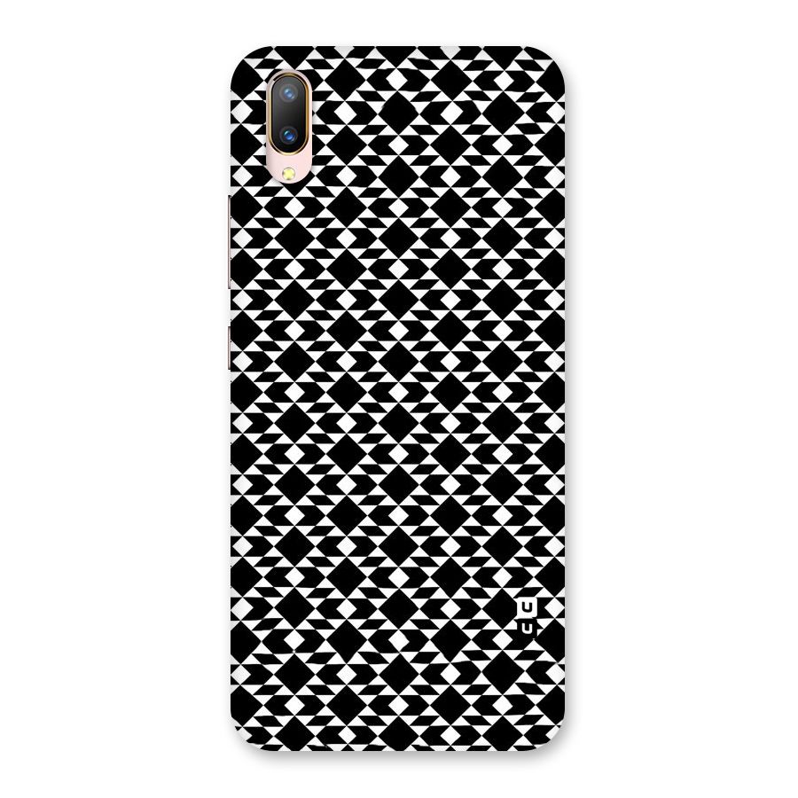 Black White Diamond Abstract Back Case for Vivo V11 Pro