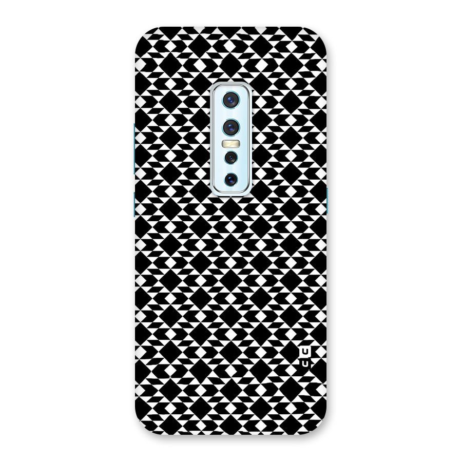 Black White Diamond Abstract Back Case for Vivo V17 Pro