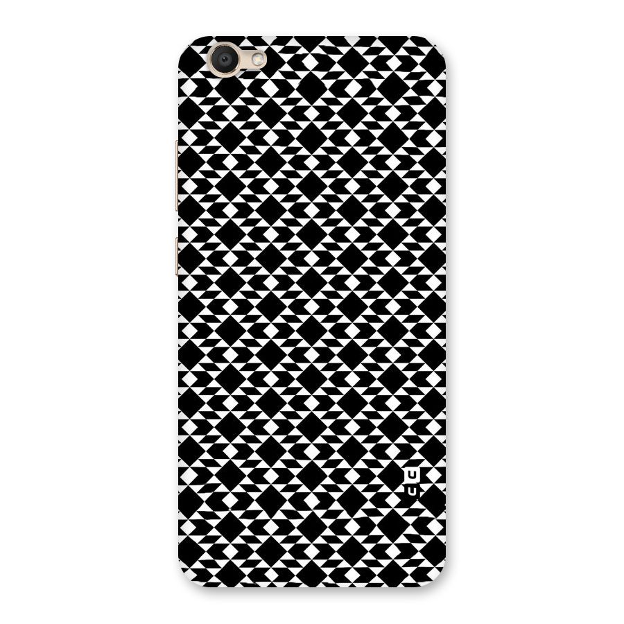 Black White Diamond Abstract Back Case for Vivo V5