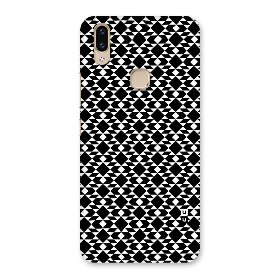 Black White Diamond Abstract Back Case for Vivo V9 Youth