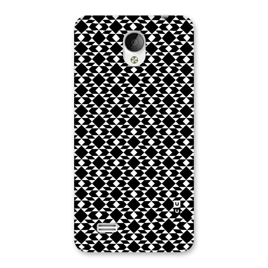 Black White Diamond Abstract Back Case for Vivo Y21