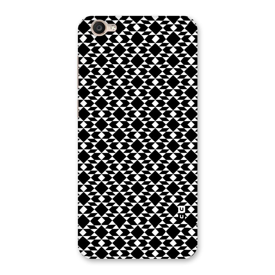 Black White Diamond Abstract Back Case for Vivo Y55s