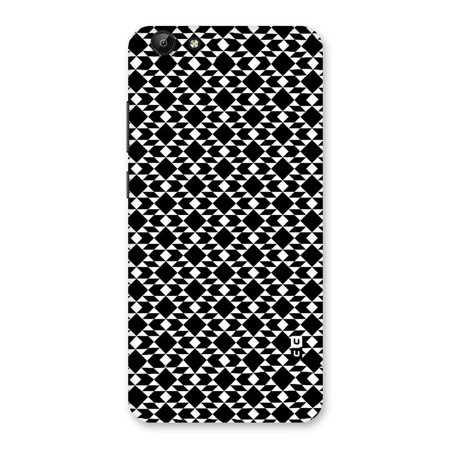 Black White Diamond Abstract Back Case for Vivo Y69
