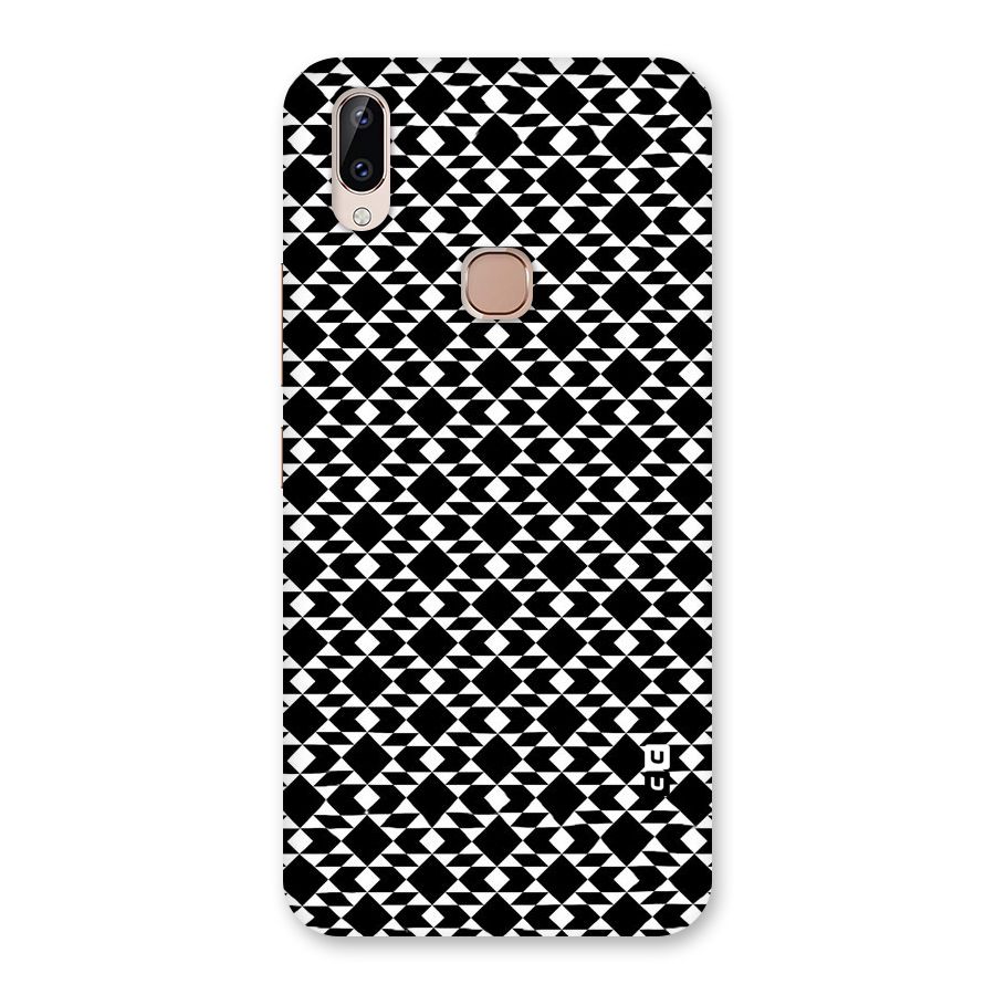 Black White Diamond Abstract Back Case for Vivo Y83 Pro