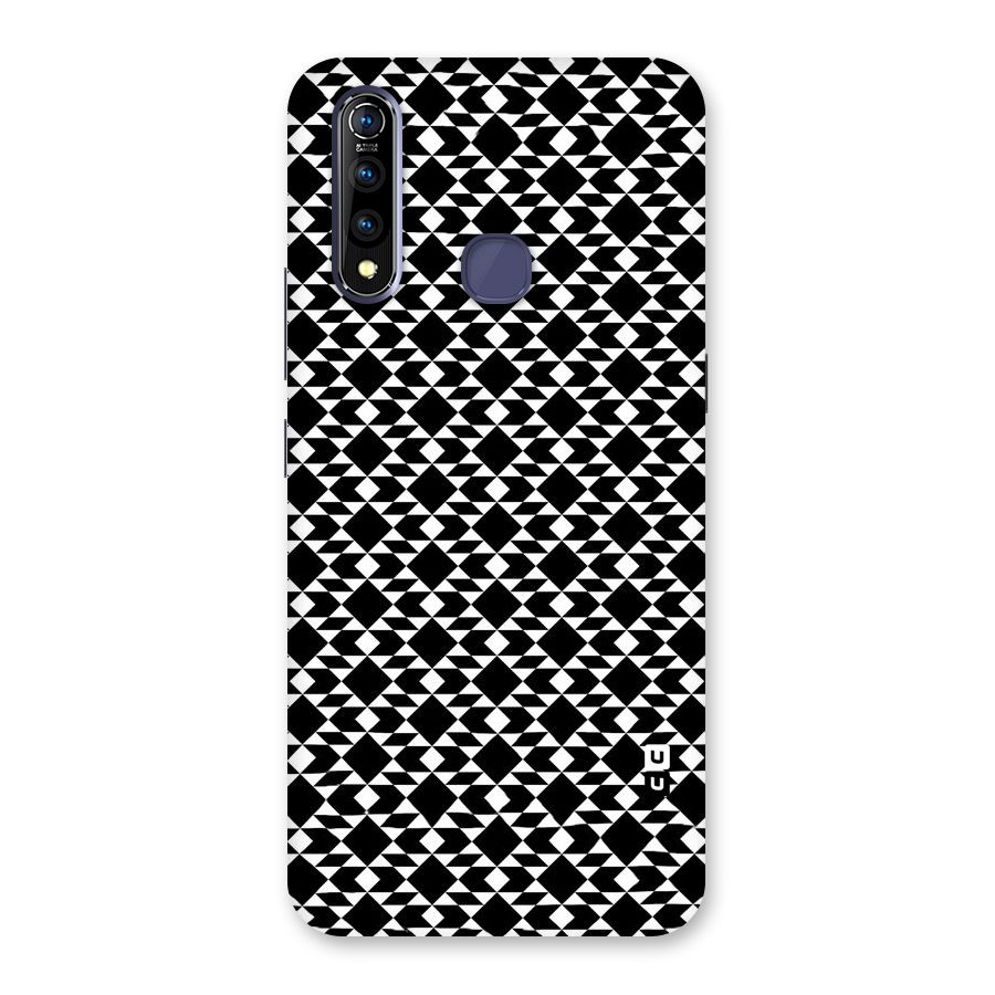Black White Diamond Abstract Back Case for Vivo Z1 Pro