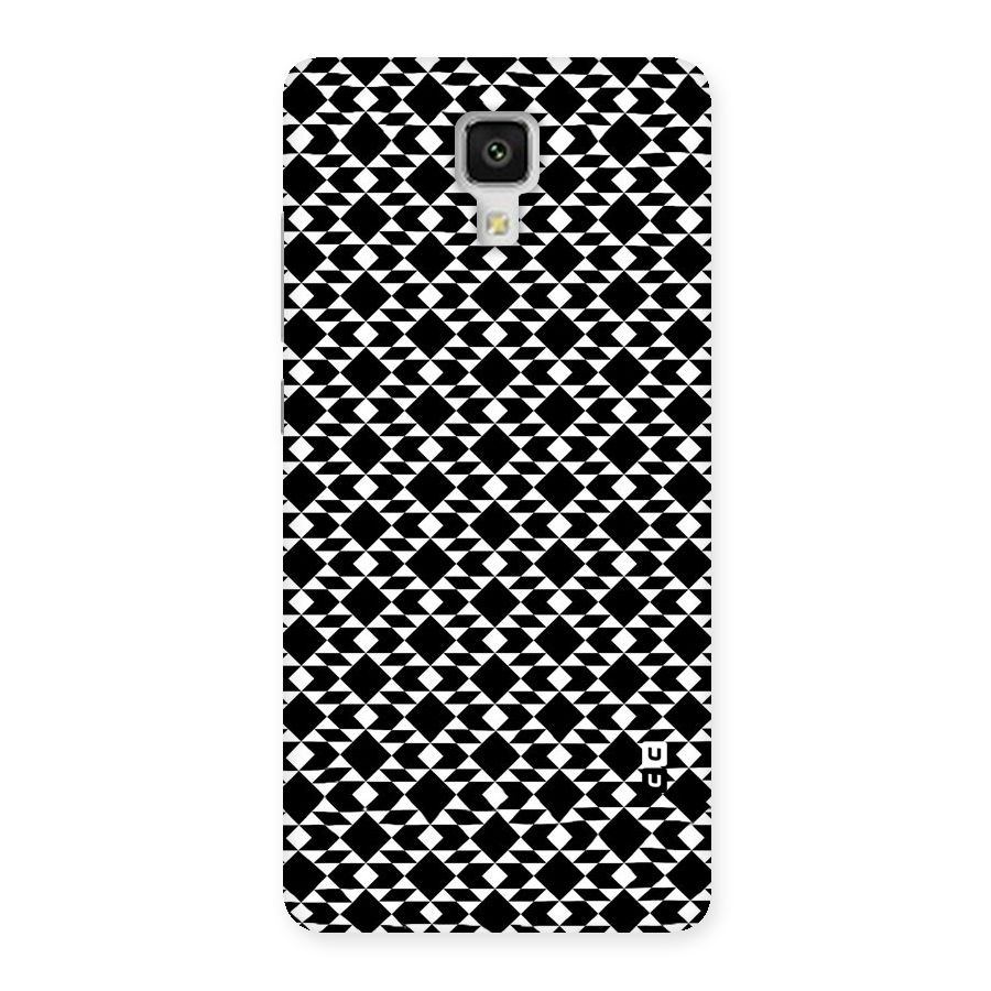 Black White Diamond Abstract Back Case for Xiaomi Mi 4