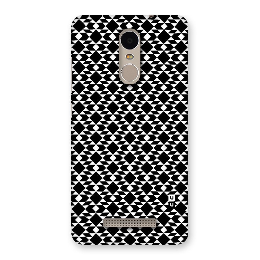 Black White Diamond Abstract Back Case for Xiaomi Redmi Note 3