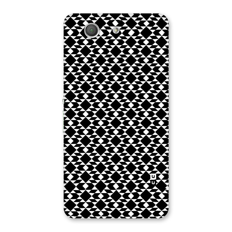 Black White Diamond Abstract Back Case for Xperia Z3 Compact