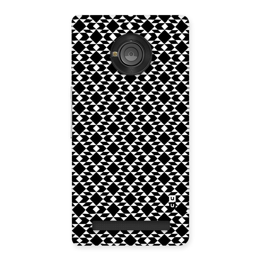 Black White Diamond Abstract Back Case for Yu Yunique
