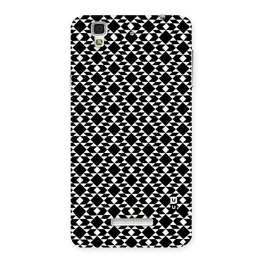 Black White Diamond Abstract Back Case for Yu Yureka