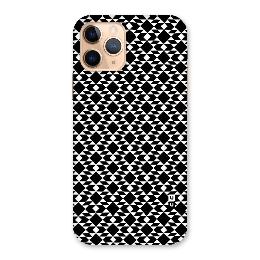 Black White Diamond Abstract Back Case for iPhone 11 Pro