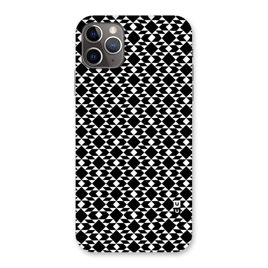 Black White Diamond Abstract Back Case for iPhone 11 Pro Max