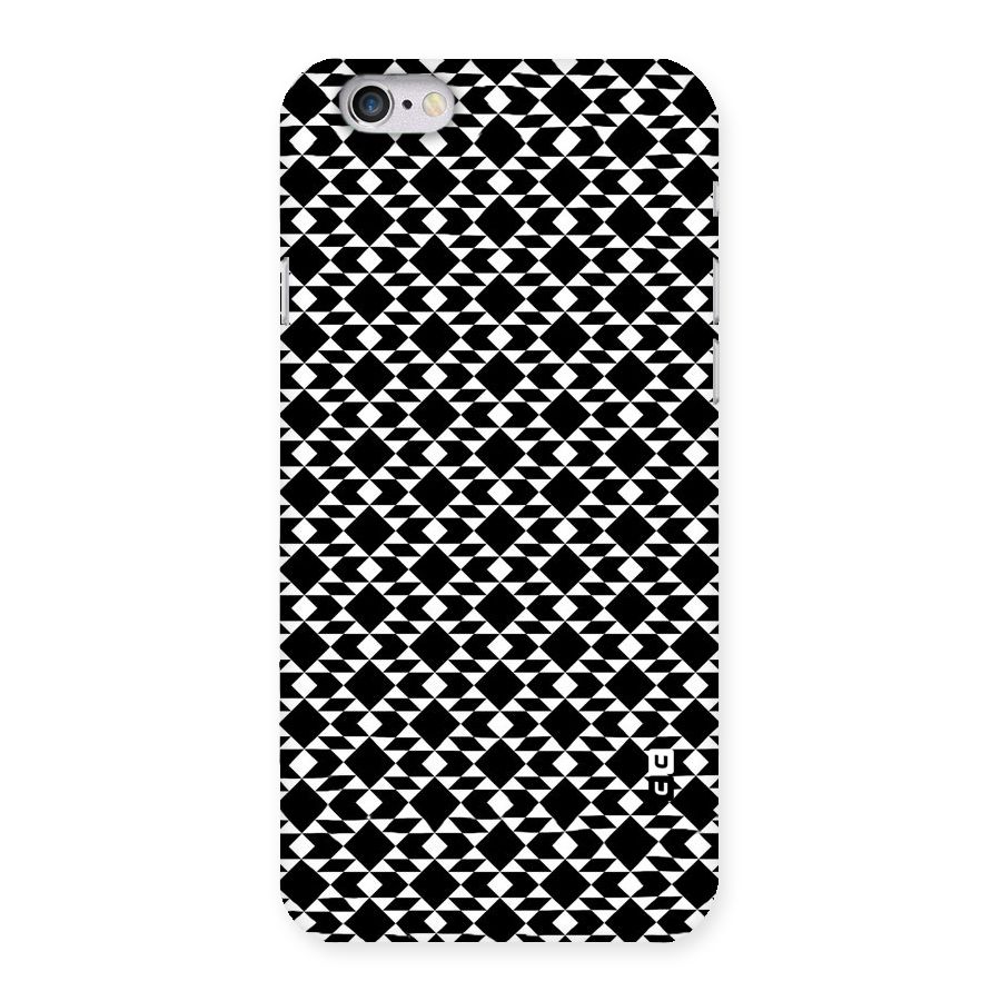 Black White Diamond Abstract Back Case for iPhone 6 6S