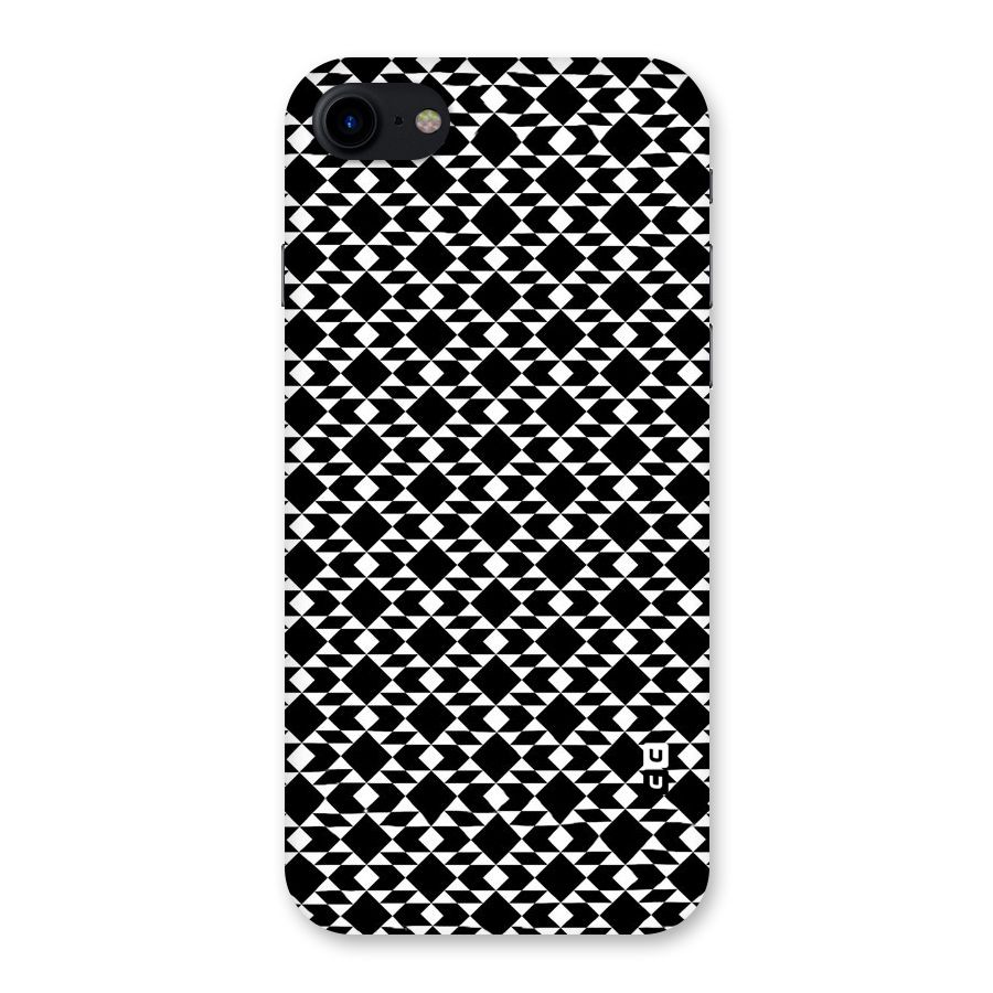Black White Diamond Abstract Back Case for iPhone SE 2020