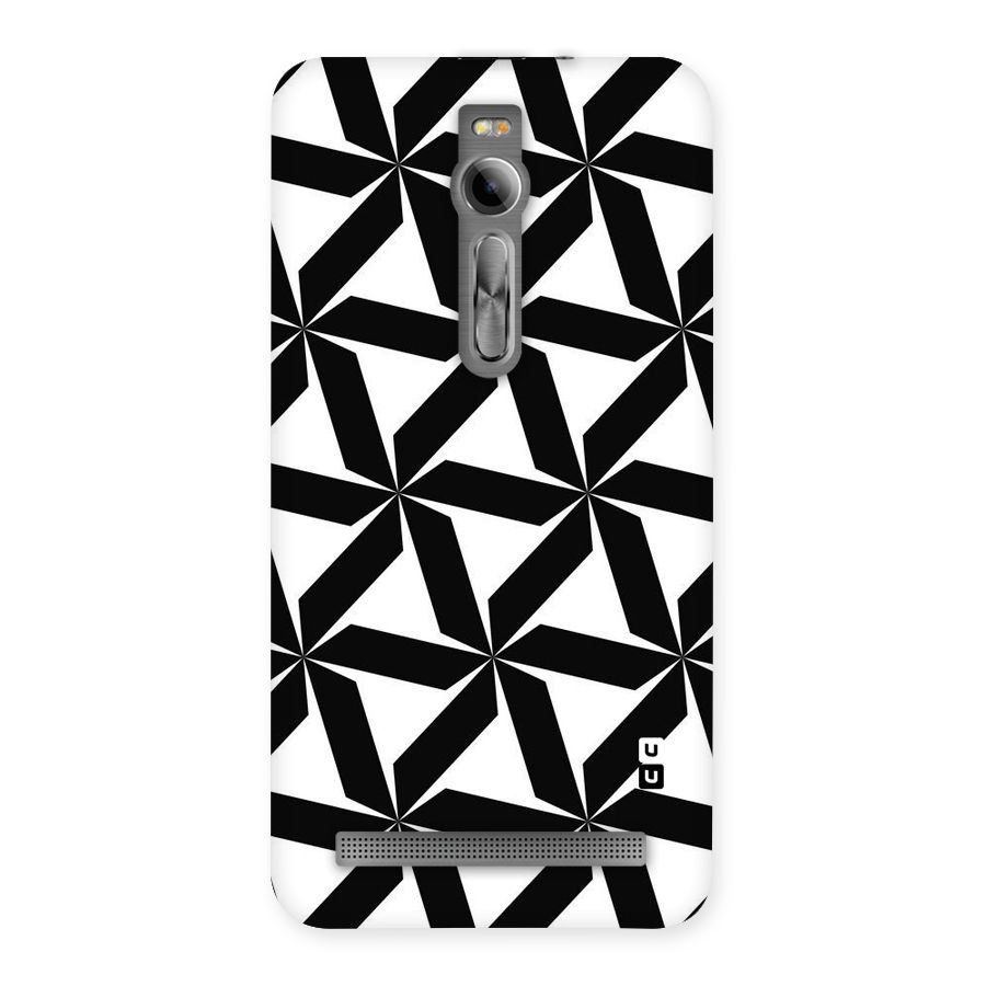 Black White Fan Design Back Case for Asus Zenfone 2