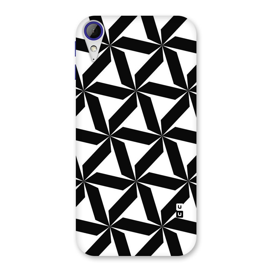 Black White Fan Design Back Case for Desire 830