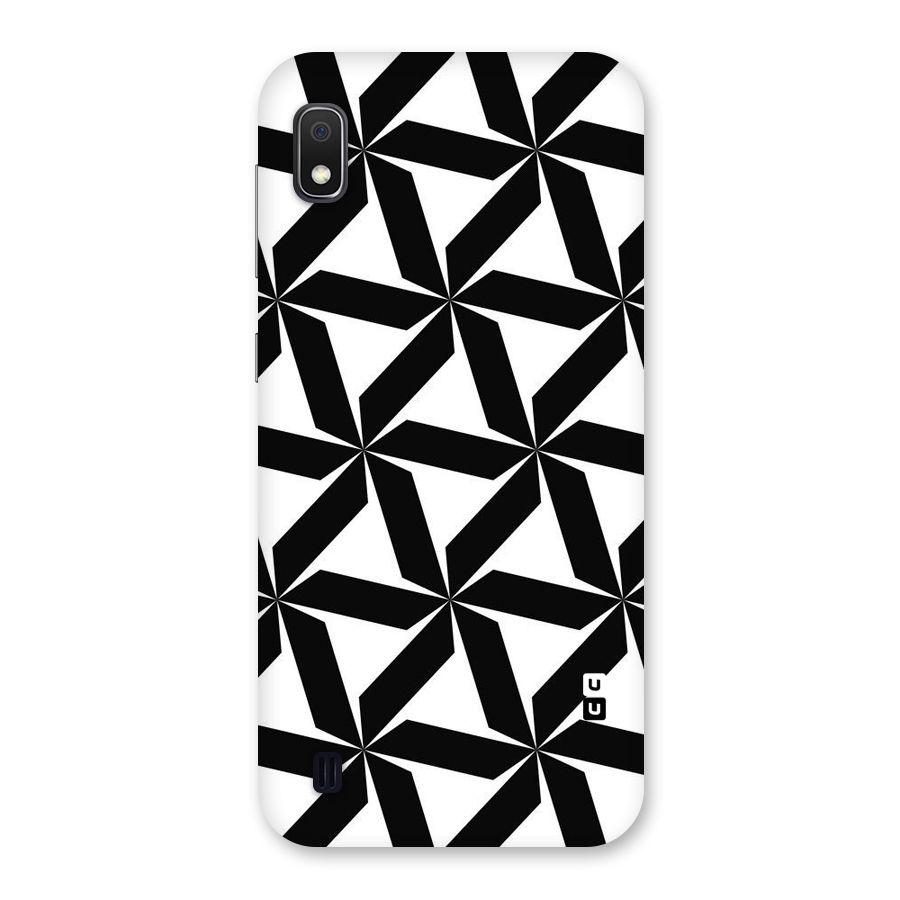 Black White Fan Design Back Case for Galaxy A10
